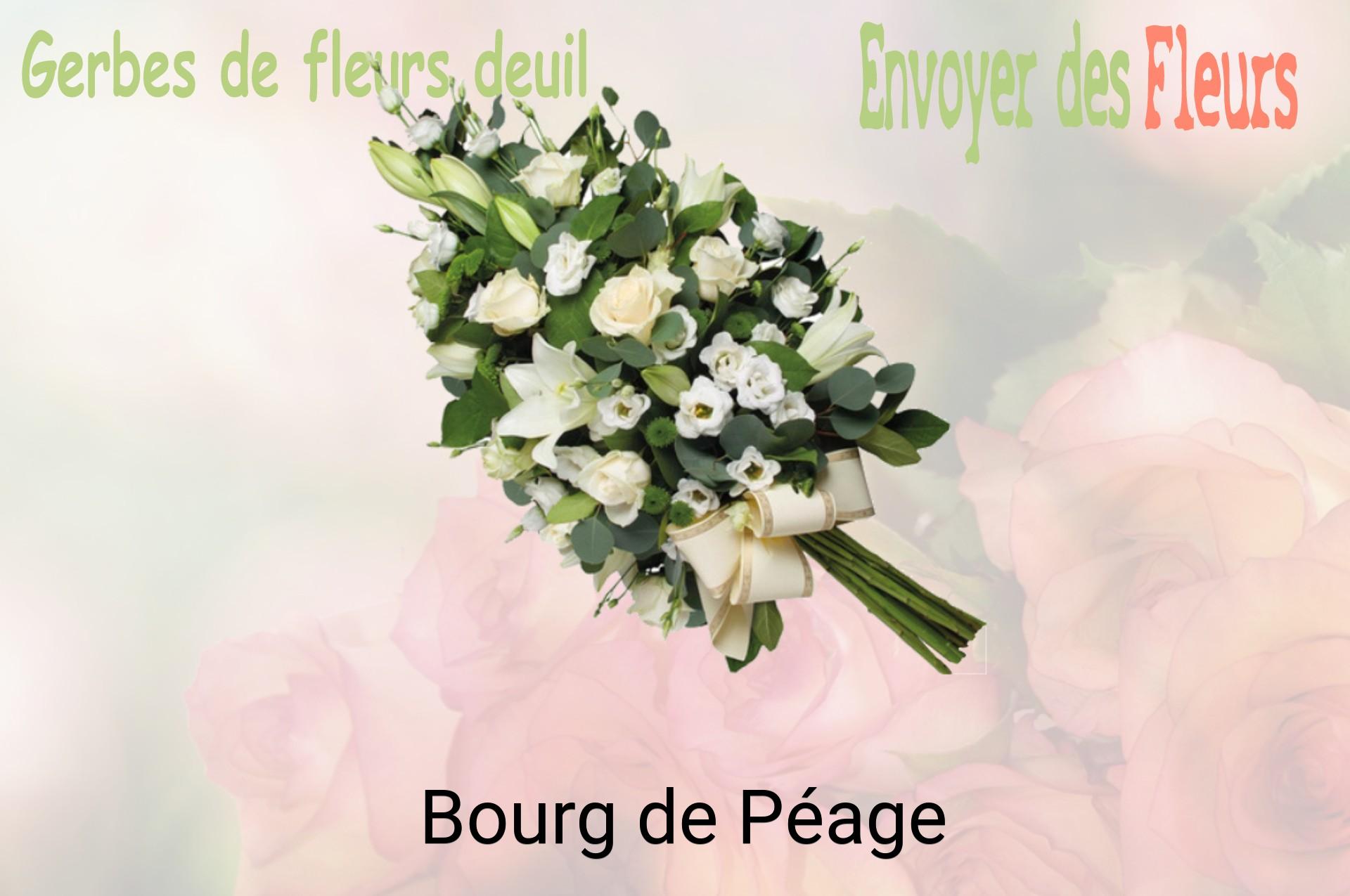 Gerbe de fleurs de deuil livrée à Bourg-de-Péage